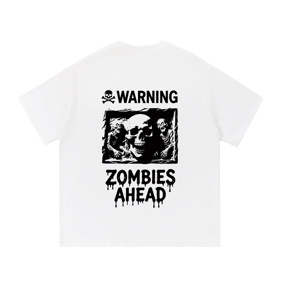 Zombies Ahead Essential Cotton T-Shirt