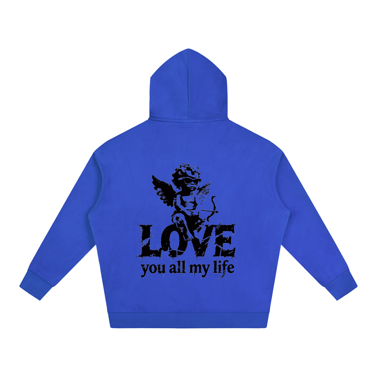 Love You All My Life Oversize Fleeced Hoodie
