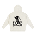 Love You All My Life Oversize Fleeced Hoodie