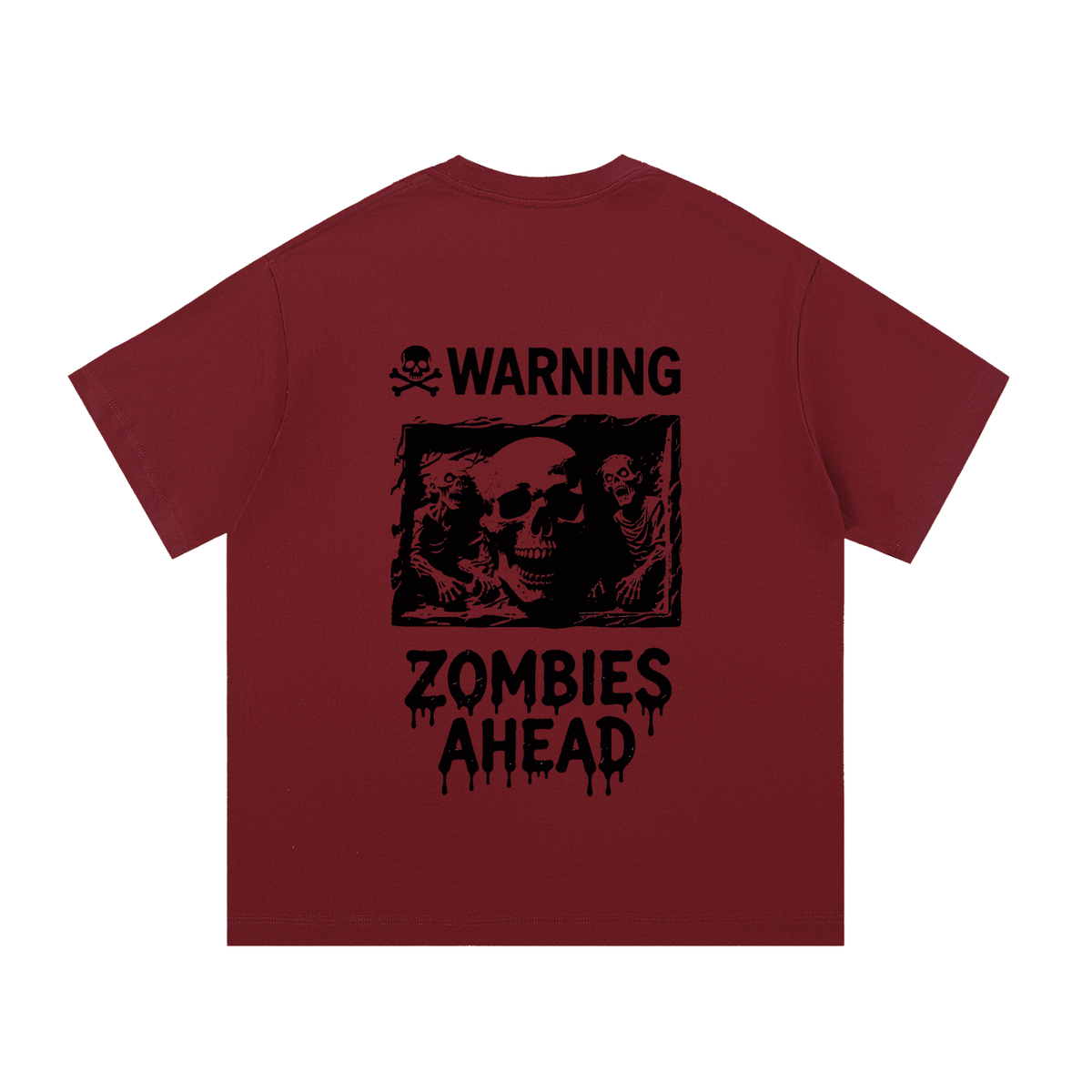 Zombies Ahead Essential Cotton T-Shirt