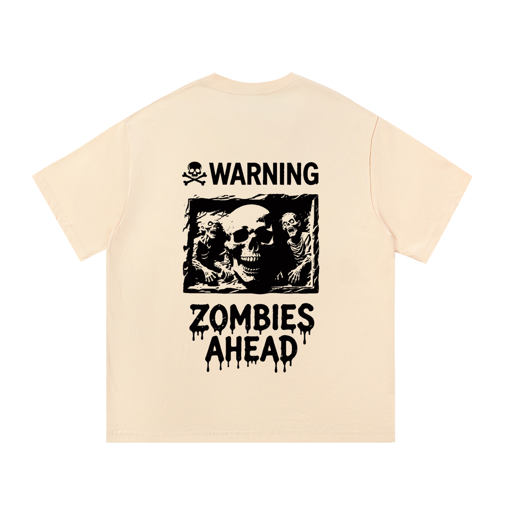 Zombies Ahead Essential Cotton T-Shirt