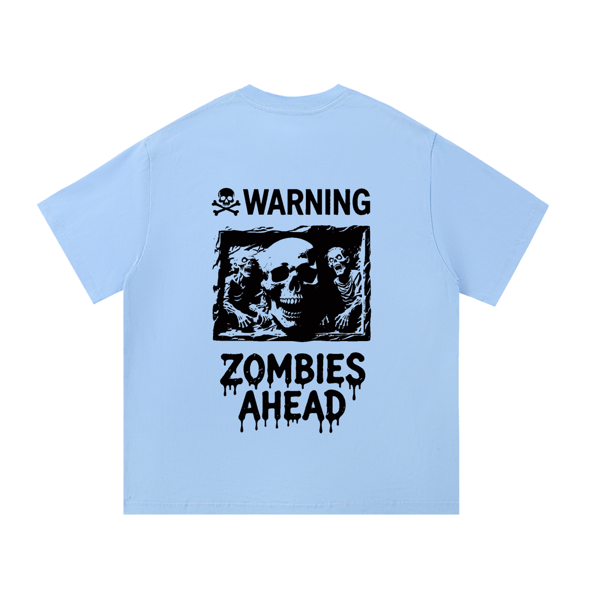Zombies Ahead Essential Cotton T-Shirt