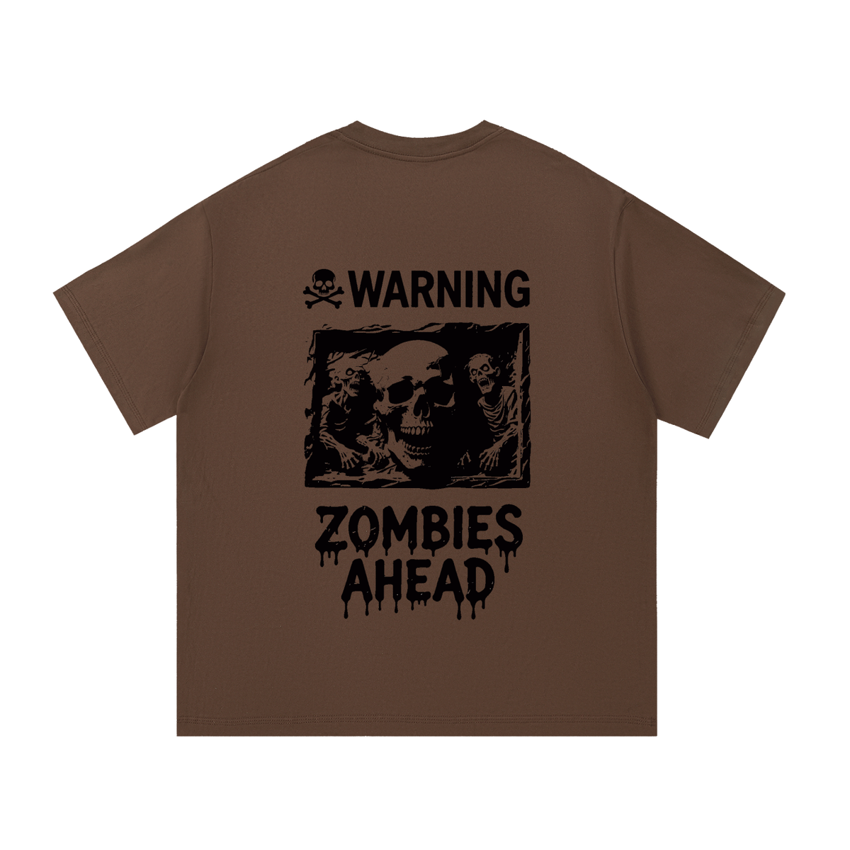 Zombies Ahead Essential Cotton T-Shirt